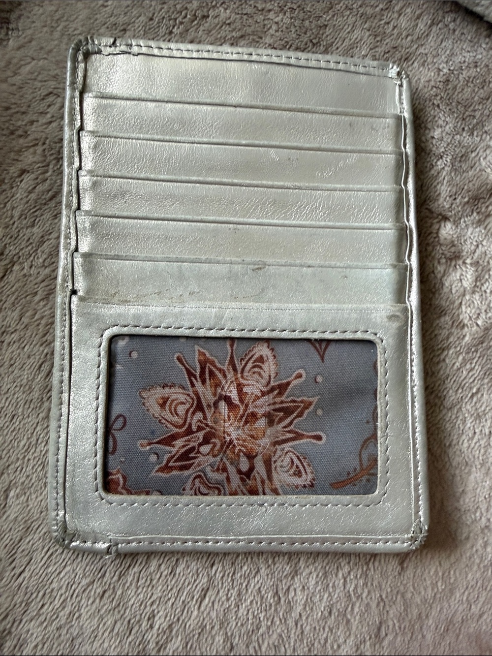 HOBO Metallic Silver Card & ID Holder